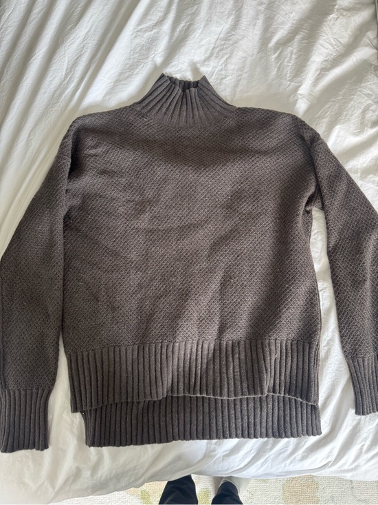 Everlane Sweaters - Everlane Chocolate Brown Recycled Cashmere Mock Neck Sweater